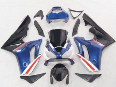 Carenados Moto Triumph Daytona 675 2006-2008 - Azul Blanco Rojo Negro Brillante Baratos