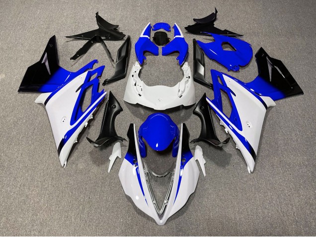 Carenados Moto Triumph Daytona 675 2013-2016 - Blanco Azul Negro Brillante Baratos