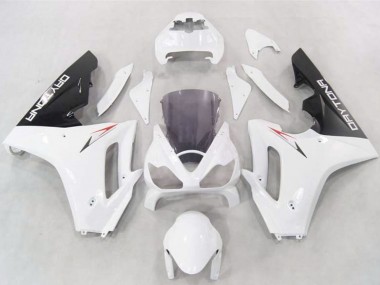 Carenados Moto Triumph Daytona 675 2006-2008 - Blanco Negro Brillante Baratos