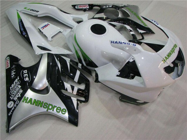 Carenados Moto Honda CBR600 F3 1995-1996 - Blanco Plata Verde Hannspree Baratos