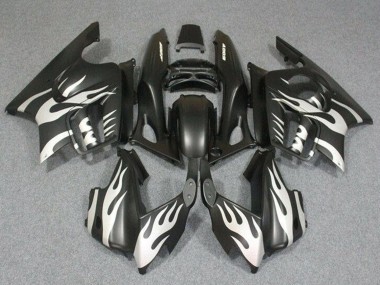 Carenados Moto Honda CBR600 F3 1995-1996 - Blanco Negro Mate Llama Baratos