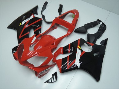 Carenado Moto Honda CBR600 F4i 2001-2003 - Rojo Negro Brillante Baratos