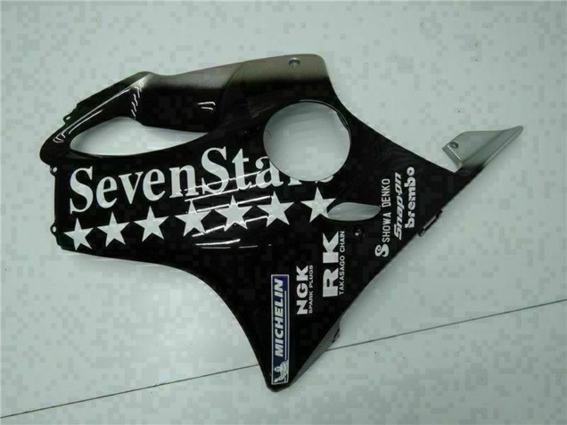Carenados Moto Honda CBR600 F4i 2001-2003 - Negro Brillante Plata SevenStars Baratos