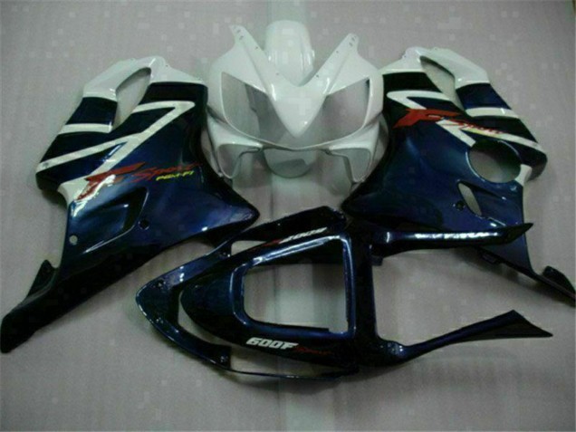 Carenados Moto Honda CBR600 F4i 2001-2003 - Blanco Azul Negro Raya Baratos
