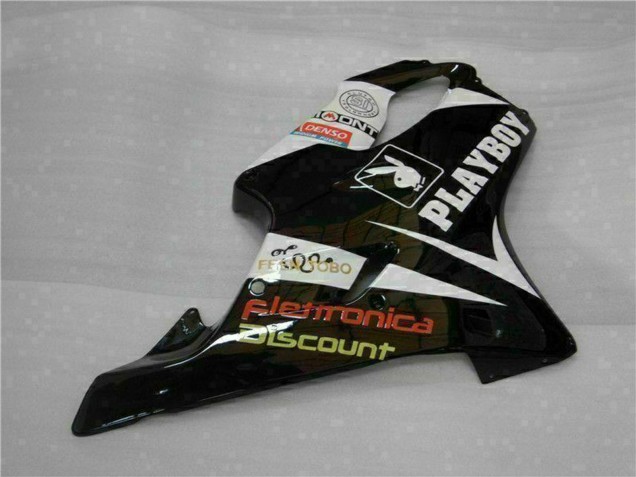 Carenados Moto Honda CBR600 F4i 2001-2003 - Blanco Amarillo Negro Brillante Playboy Baratos