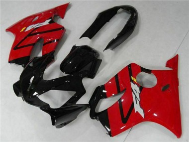 Carenado Moto Honda CBR600 F4i 2004-2007 - Rojo Negro Brillante Baratos