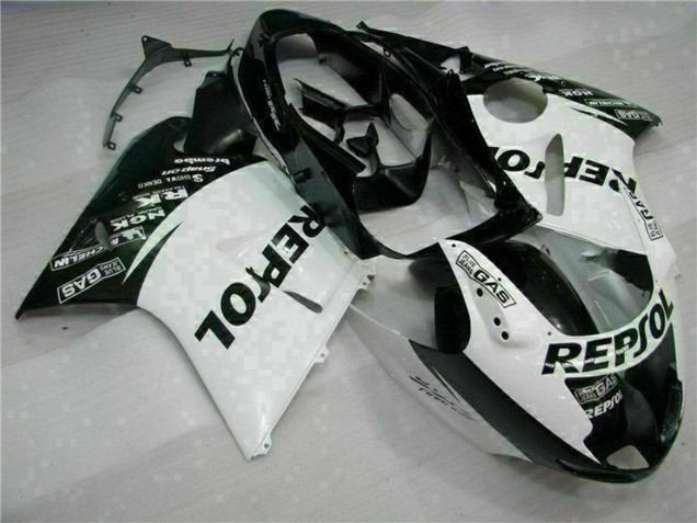 Carenados Moto Honda CBR1100XX Blackbird 1996-2007 - Blanco Negro Brillante Repsol Baratos