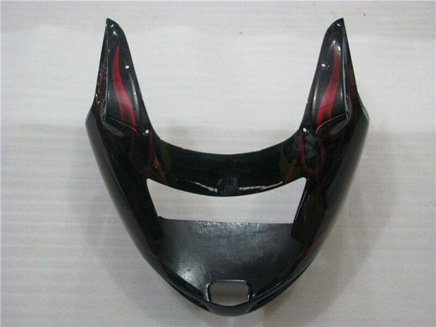 Carenados Moto ABS Honda CBR1100XX Blackbird 1996-2007 - Negro Brillante Rojo Llama Baratos