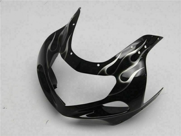 Carenados Moto Suzuki GSXR 600/750 2001-2003 - Negro Brillante Plata Llama Baratos