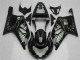 Carenados Moto Suzuki GSXR 600/750 2001-2003 - Negro Brillante Plata Llama Baratos