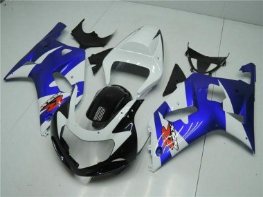 Carenados Moto Suzuki GSXR 600/750 2001-2003 - Blanco Azul Negro Baratos