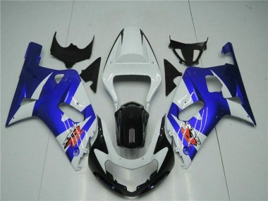 Carenados Moto Suzuki GSXR 600/750 2001-2003 - Blanco Azul Negro Baratos