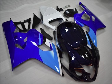 Carenado Moto Suzuki GSXR 600/750 2004-2005 - Blanco Azul Negro Baratos