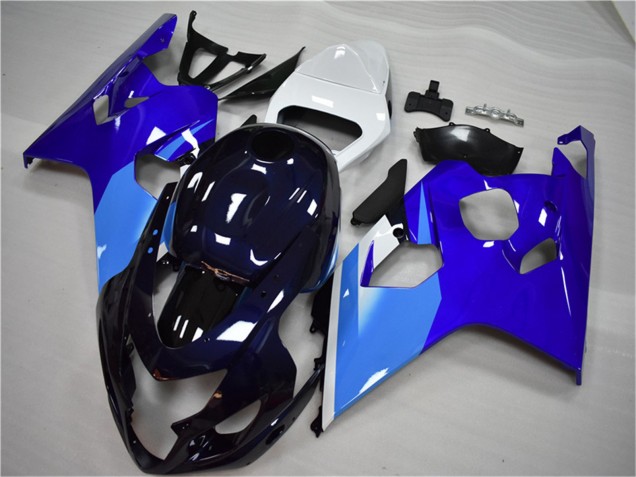 Carenado Moto Suzuki GSXR 600/750 2004-2005 - Blanco Azul Negro Baratos