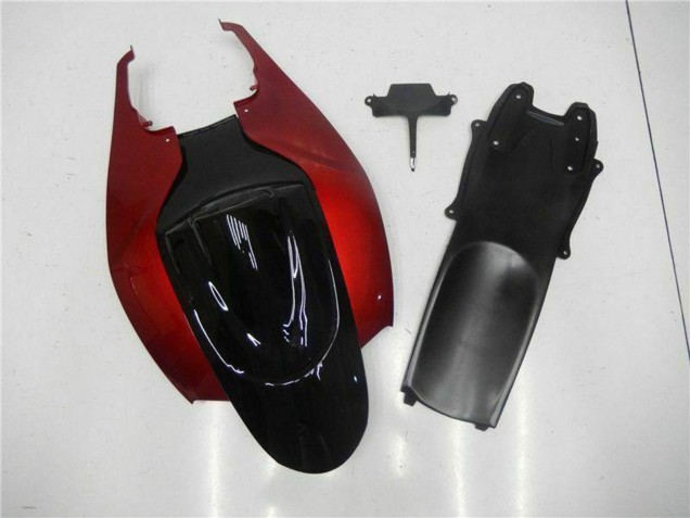 Carenado Moto Suzuki GSXR 600/750 2006-2007 - Rojo Negro Brillante Baratos