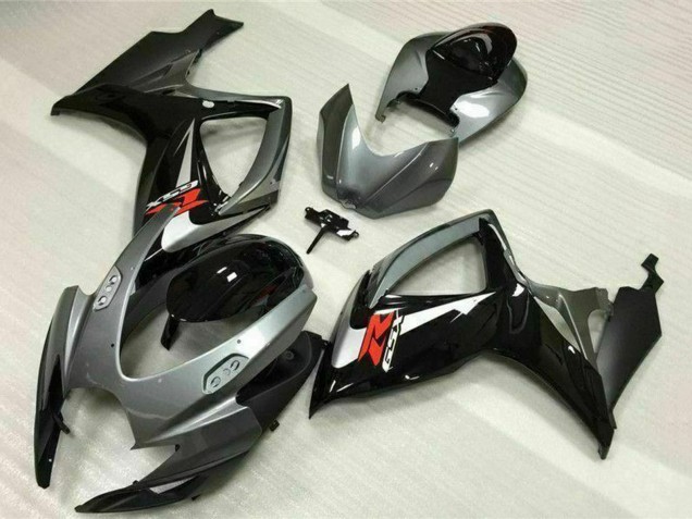 Carenados Moto Suzuki GSXR 600/750 2006-2007 - Plata Gris Negro Brillante Rojo Baratos