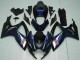 Carenados Moto Suzuki GSXR 600/750 2006-2007 - Negro Brillante Azul Baratos