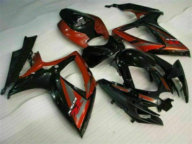 Carenados Moto Suzuki GSXR 600/750 2006-2007 - Negro Brillante Rojo Baratos