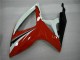 Carenados Moto Suzuki GSXR 600/750 2006-2007 - Blanco Rojo Negro Brillante Raya Baratos