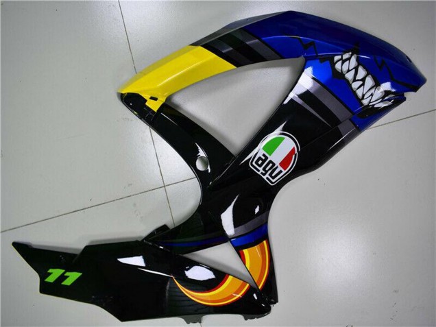Carenados Moto Suzuki GSXR 600/750 2008-2010 - Azul Amarillo Tiburón Baratos
