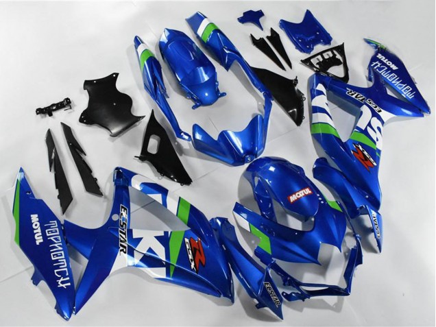 Carenados Moto Suzuki GSXR 600/750 2008-2010 - Azul Blanco Verde Negro Baratos