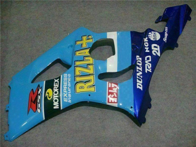Carenados Moto Suzuki GSXR 1000 2003-2004 - Azul Blanco Amarillo Rizla Baratos