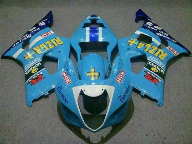 Carenados Moto Suzuki GSXR 1000 2003-2004 - Azul Blanco Amarillo Rizla Baratos