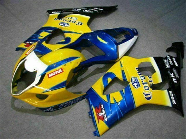 Carenados Moto Suzuki GSXR 1000 2003-2004 - Amarillo Azul Blanco Rojo Corona Motul Baratos