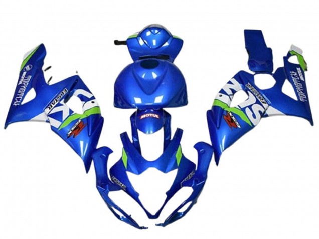 Carenados Moto Suzuki GSXR 1000 2005-2006 - Azul Verde Blanco Motul Baratos