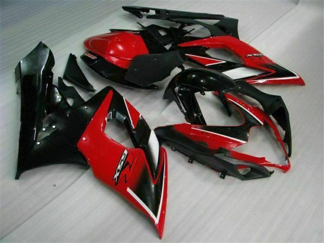 Carenados Moto Suzuki GSXR 1000 2005-2006 - Rojo Negro Brillante Negro Mate Baratos