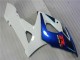 Kits Carenado Moto Suzuki GSXR 1000 2005-2006 - Blanco Azul Negro Brillante Baratos
