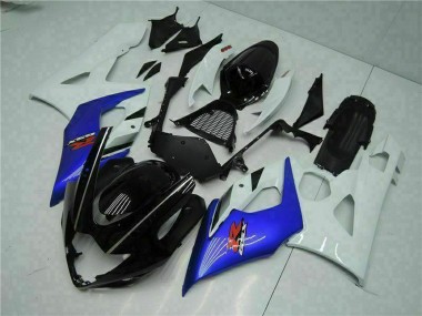 Carenado Moto Suzuki GSXR 1000 2005-2006 - Blanco Azul Negro Brillante Baratos