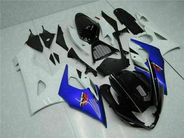Carenado Moto Suzuki GSXR 1000 2005-2006 - Blanco Azul Negro Brillante Baratos