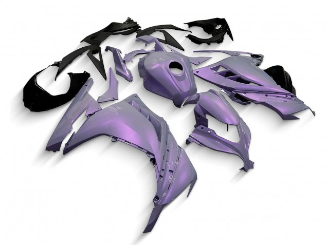 Carenados Moto Kawasaki EX300 2013-2024 - Camaleón Gris Dazz Púrpura Perla Baratos