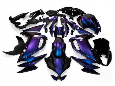 Carenados Moto Kawasaki Ninja 650 EX650 2020-2024 - Camaleón Azul Púrpura Baratos