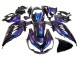 Carenados Moto Kawasaki ZX14R ZZR1400 2012-2024 - Camaleón Azul Púrpura Baratos