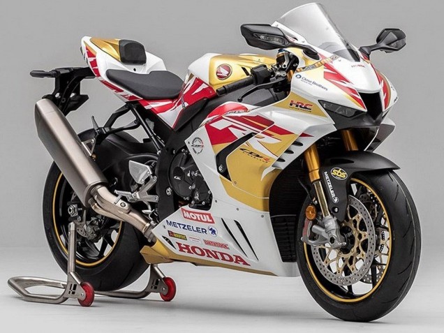 Carenado Moto Honda CBR1000RR-R 2020-2023 - Blanco Rojo Oro Motul Baratos