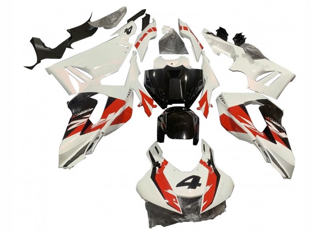 Carenados Moto Honda CBR1000RR-R 2020-2023 - Blanco Rojo Negro Brillante 4 Baratos