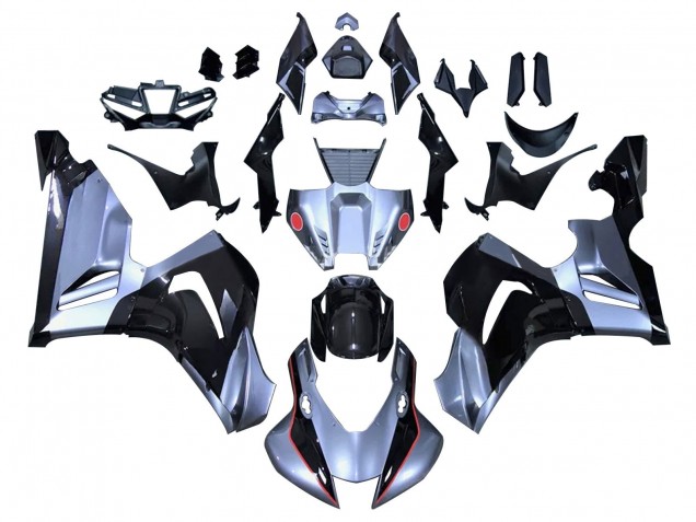 Carenados Moto Honda CBR1000RR-R 2020-2023 - Plata Negro Brillante Baratos