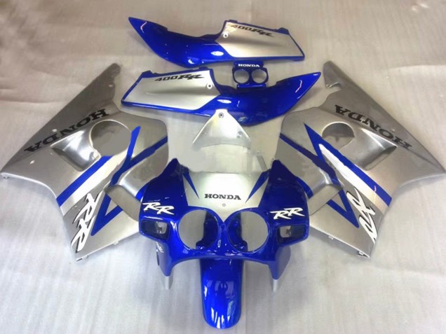Carenados Moto Honda CBR400RR NC23 1987-1989 - Plata Azul Baratos