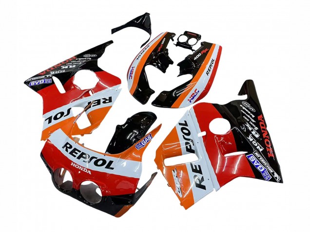Carenados Moto Honda CBR400RR NC23 1987-1989 - Naranja Blanco Rojo Negro Brillante Repsol HRC Baratos