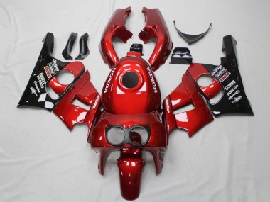 Carenados Moto Honda CBR400RR NC29 1990-1999 - Rojo Negro Brillante Baratos