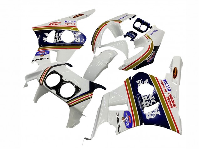 Carenados Moto Honda CBR400RR NC29 1990-1999 - Blanco Oro Rojo Azul Oscuro Rothmans Baratos