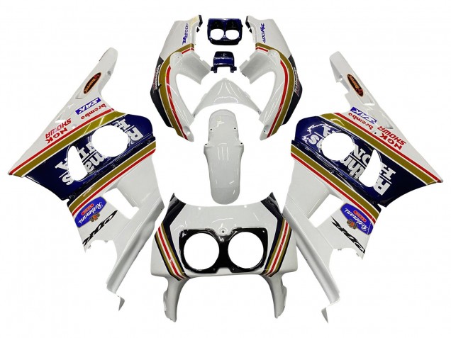 Carenados Moto Honda CBR400RR NC29 1990-1999 - Blanco Oro Rojo Azul Oscuro Rothmans Baratos