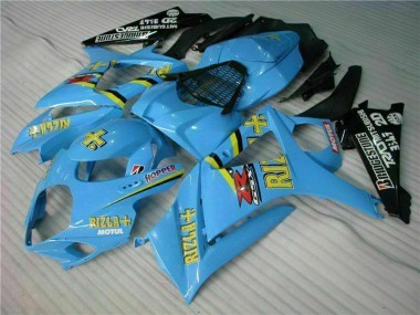 Kits Carenado Moto Suzuki GSXR 1000 2007-2008 - Azul Oro Negro Rizla Baratos