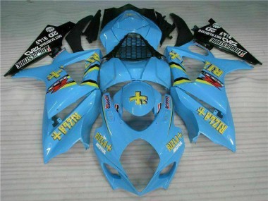Kits Carenado Moto Suzuki GSXR 1000 2007-2008 - Azul Oro Negro Rizla Baratos
