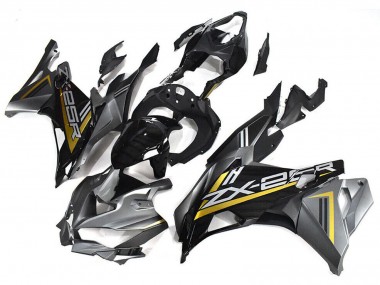 Carenados Moto Kawasaki ZX25R ZX-25R 2019-2025 - Gris Oro Negro Brillante Baratos