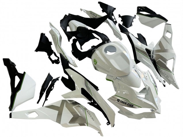Carenados Moto Kawasaki ZX25R ZX-25R 2019-2025 - Blanco Plata Verde Negro Trick Star Baratos