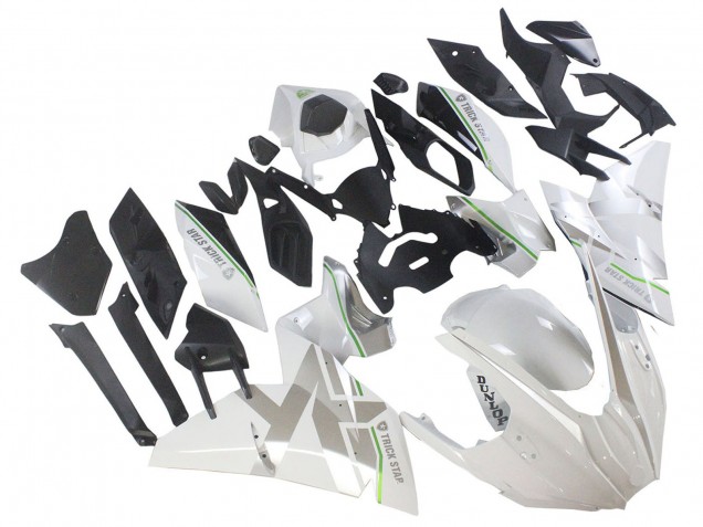 Carenados Moto Kawasaki Ninja H2 2015-2022 - Blanco Plata Verde Baratos
