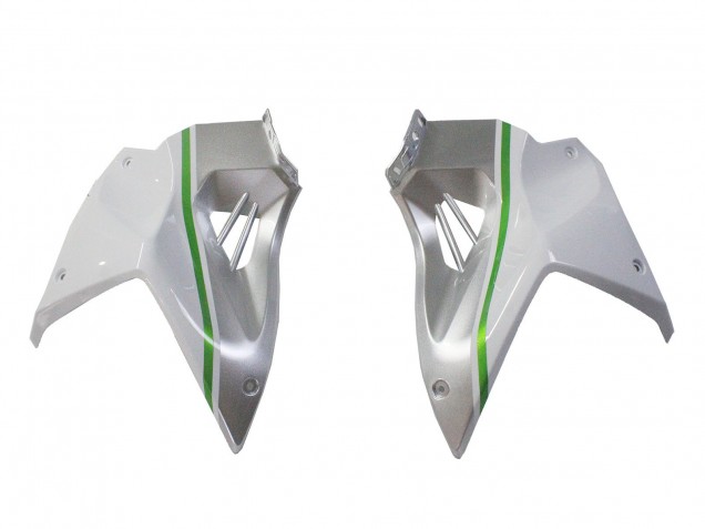 Carenados Moto Kawasaki Ninja H2 2015-2022 - Blanco Plata Verde Baratos